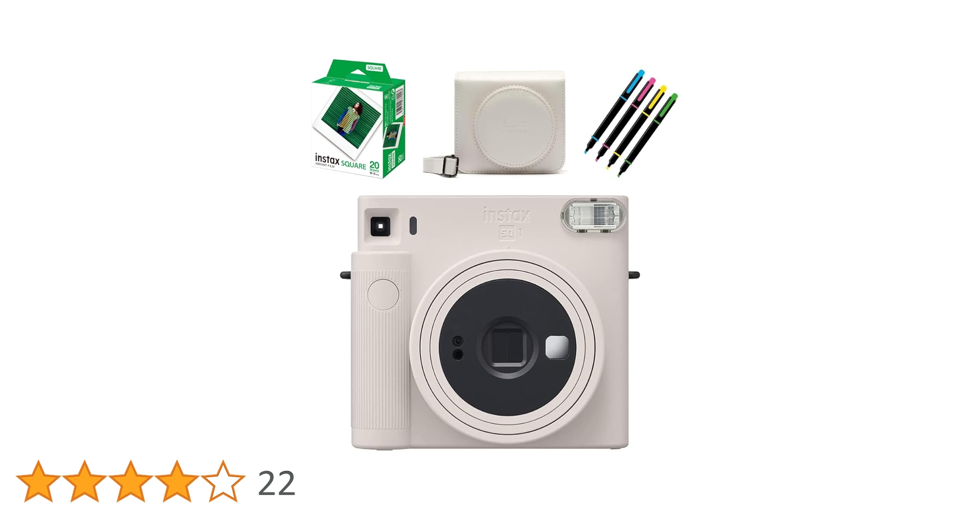 Amazon | チェキスクエア instax SQUARE SQ1 チョークホワイト